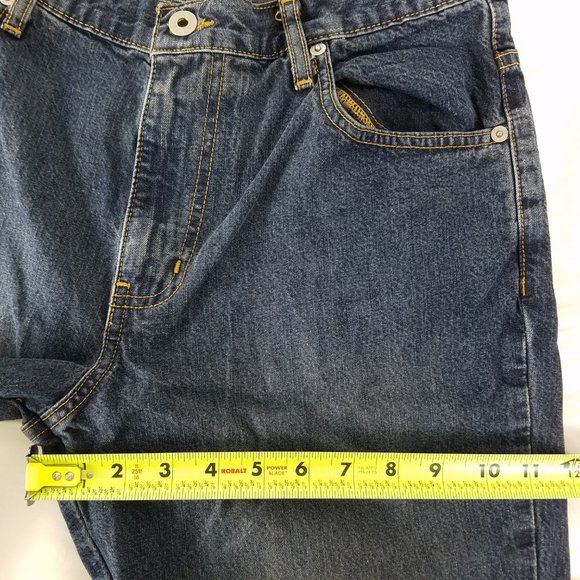 Express Jeans Juniors Size 9 Long High Rise Bootcut Dark Wash Blue Denim 30x32.5 - Picture 5 of 14